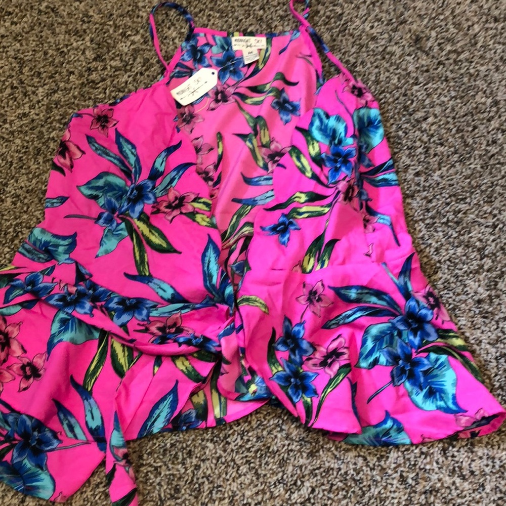 Floral dressy tank
